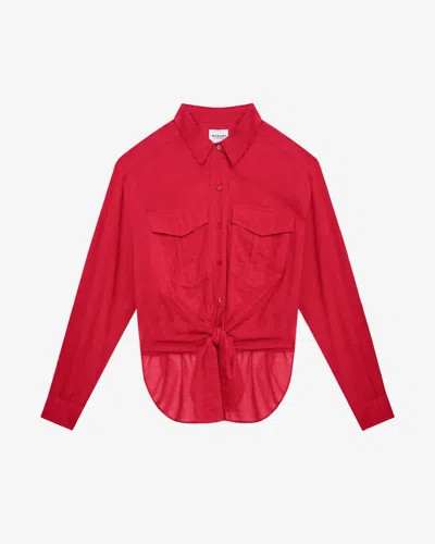 Isabel Marant Étoile Nath Shirt In Red
