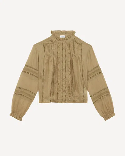 Isabel Marant Étoile Valda Shirt In Light Khaki