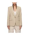 Isabel Marant Étoile Ecru Wool Louison Jacket In Brown