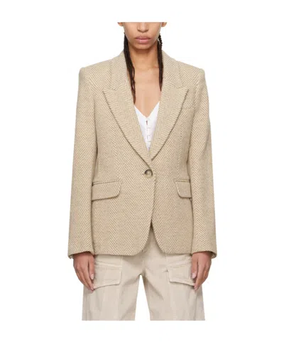 ISABEL MARANT ÉTOILE HERRINGBONE SUIT JACKET