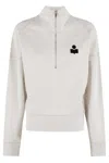 Isabel Marant Étoile Turtleneck Long Sleeve Sweatshirt In White