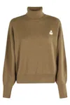 Isabel Marant Étoile Isabel Marant Etoile Nasha Wool Blend Turtleneck Sweater In Brown