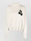 Isabel Marant Étoile Nash Intarsia Cotton And Wool-blend Turtleneck Sweater In Grey