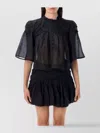 Isabel Marant Étoile Marant Etoile Women Ceola Cotton Blend Miniskirt In Black