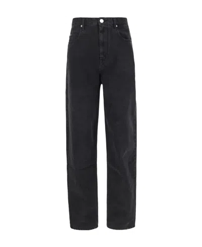 Isabel Marant Étoile High-rise Flared Jeans In Black