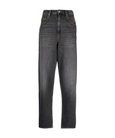 Isabel Marant Étoile High-rise Straight-leg Jeans In Grey