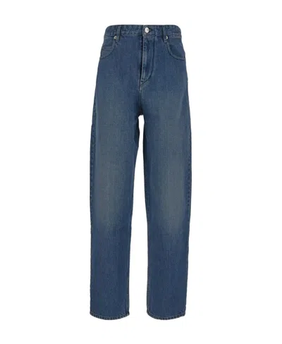 Isabel Marant Étoile High-waist Straight-leg Jeans In Blue