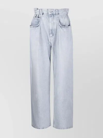 ISABEL MARANT ÉTOILE HIGH WAIST WIDE LEG PANTS
