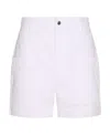 Isabel Marant Étoile High-waisted Cotton Mini Shorts In White