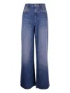 Isabel Marant Étoile Gz Lemon High-rise Wide-leg Trousers In Blue