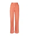 Isabel Marant Étoile High-waisted Straight-leg Jeans In Red