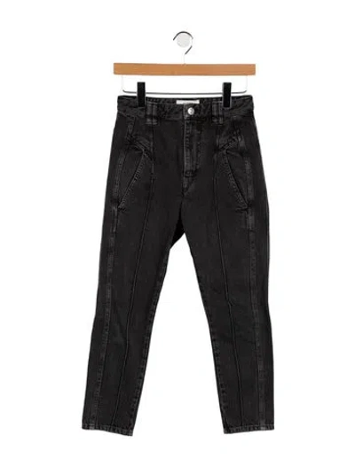 Pre-owned Isabel Marant Étoile High-rise Skinny Leg Jeans In Black