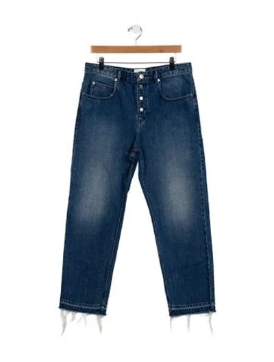 Pre-owned Isabel Marant Étoile High-rise Straight Leg Jeans In Blue