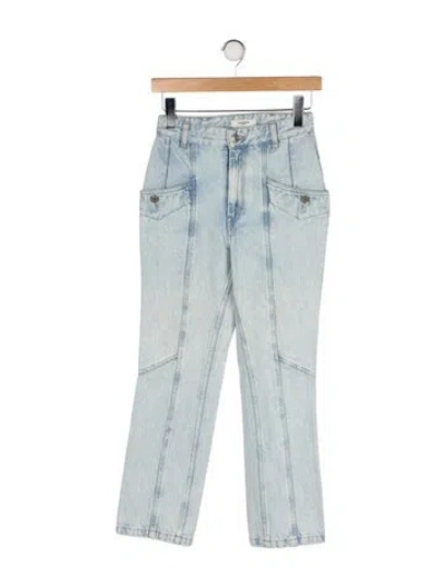 Pre-owned Isabel Marant Étoile High-rise Straight Leg Jeans In Blue