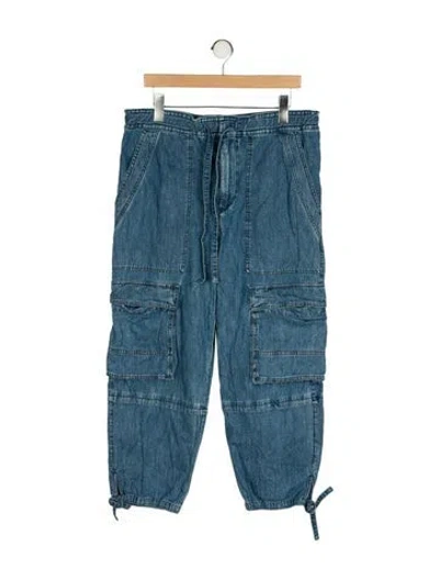 Pre-owned Isabel Marant Étoile High-rise Straight Leg Jeans In Blue