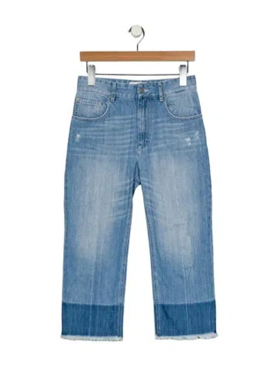 Pre-owned Isabel Marant Étoile High-rise Straight Leg Jeans In Blue