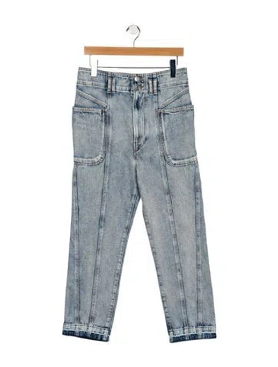 Pre-owned Isabel Marant Étoile High-rise Straight Leg Jeans In Blue