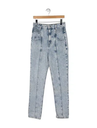 Pre-owned Isabel Marant Étoile High-rise Straight Leg Jeans In Blue