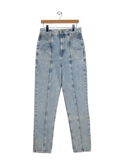 Pre-owned Isabel Marant Étoile High-rise Straight Leg Jeans In Blue