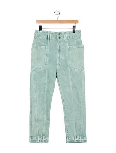 Pre-owned Isabel Marant Étoile High-rise Straight Leg Jeans In Blue