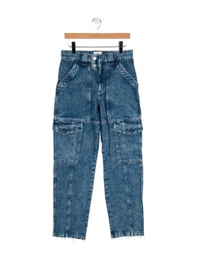 Pre-owned Isabel Marant Étoile High-rise Straight Leg Jeans In Blue