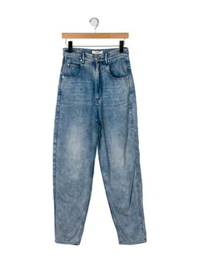 Pre-owned Isabel Marant Étoile High-rise Straight Leg Jeans In Blue
