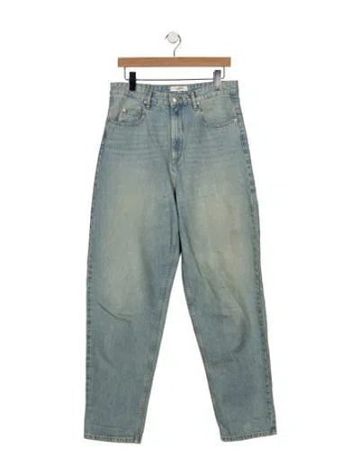 Pre-owned Isabel Marant Étoile High-rise Straight Leg Jeans In Blue