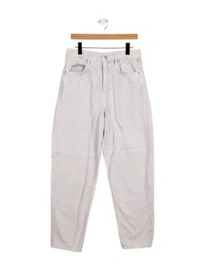 Pre-owned Isabel Marant Étoile High-rise Straight Leg Jeans In Gray