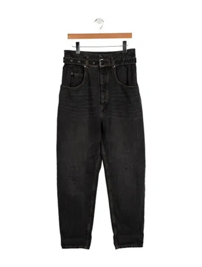Pre-owned Isabel Marant Étoile High-rise Straight Leg Jeans In Gray