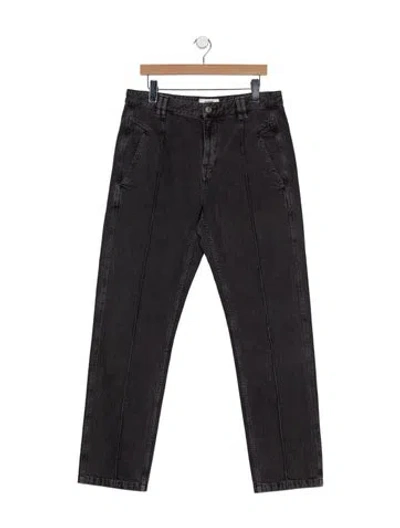 Pre-owned Isabel Marant Étoile High-rise Straight Leg Jeans W/ Tags In Gray