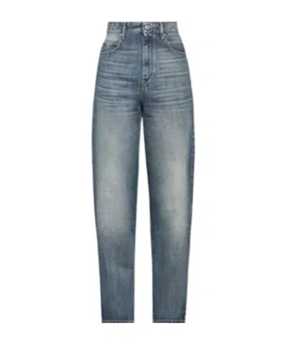 Isabel Marant Étoile High-rise Tapered Cropped Jeans In Blue