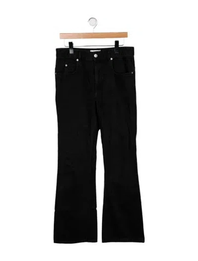 Pre-owned Isabel Marant Étoile High-rise Wide Leg Jeans In Black