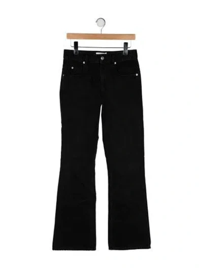 Pre-owned Isabel Marant Étoile High-rise Wide Leg Jeans In Black