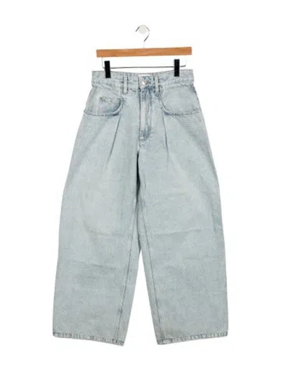 Pre-owned Isabel Marant Étoile High-rise Wide Leg Jeans In Blue