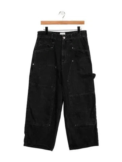 Pre-owned Isabel Marant Étoile High-rise Wide Leg Jeans In Blue