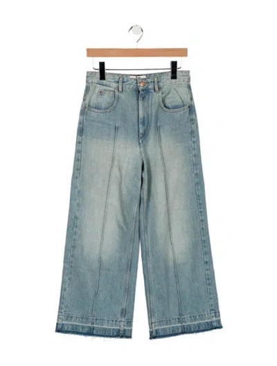Pre-owned Isabel Marant Étoile High-rise Wide Leg Jeans In Blue