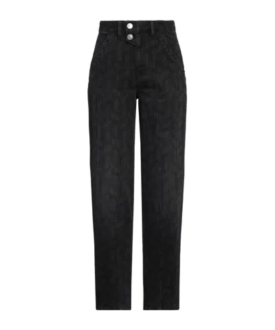 Isabel Marant Étoile High-waist Straight-leg Jeans In Black