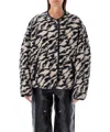 Isabel Marant Étoile Black & Beige Himala Reversible Jacket