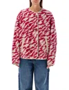 Isabel Marant Étoile Himala Reversible Textured Jacket In Pink