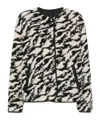 Isabel Marant Étoile Black & Beige Himala Reversible Jacket In Black