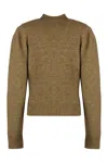 Isabel Marant Étoile Isabel Marant Etoile Honey Wool-blend Crew-neck Sweater In Brown