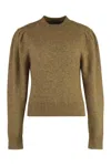 Isabel Marant Étoile Isabel Marant Etoile Honey Wool-blend Crew-neck Sweater In Green