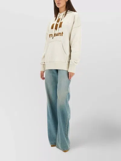 Isabel Marant Étoile Hooded Knit Sweater And Pocket In White