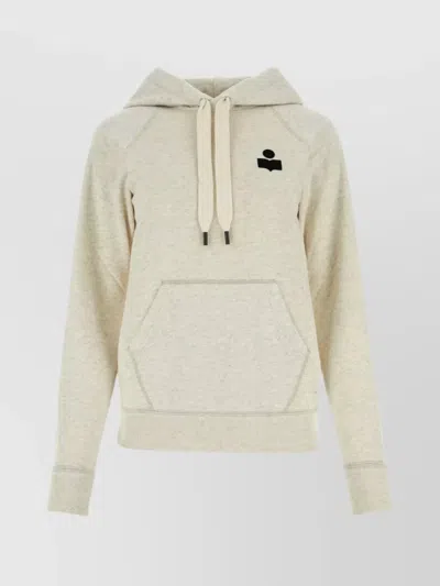 Isabel Marant Étoile Hooded Sweatshirt With Drawstring And Pocket In Cream
