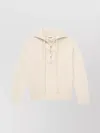 Isabel Marant Étoile Hooded Top With Ribbed Cuffs And Hem In Gold