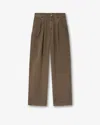 Isabel Marant Étoile Nadine Pleated-details Trousers In Brown