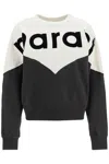 Isabel Marant Étoile Isabel Marant Etoile Women Two-tone Cotton Blend Houston Sweatshirt In Black