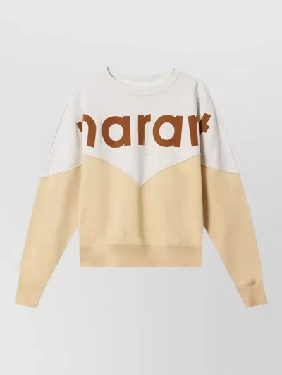 ISABEL MARANT ÉTOILE HOUSTON COLORBLOCK CREWNECK SWEATSHIRT LONG SLEEVES