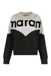 Isabel Marant Étoile Isabel Marant Etoile Houston Cotton Blend Crew-neck Sweatshirt In Black