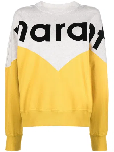 Isabel Marant Étoile Houston Crewneck Sweatshirt In Yellow